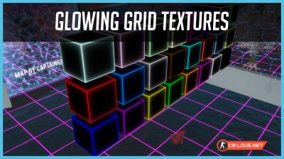 Текстуры "Glowing Grid Textures" для CS:GO