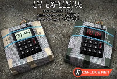 Модель бомбы "C4 Explosive" для CSS