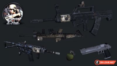 Сборка моделей оружия "Battle Territory: Battery" для CSS