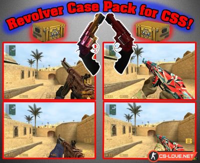 Сборка моделей оружия "Revolver Case Pack" для CSS