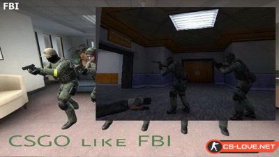 Скачать модели игроков «FBI» из CS:GO для CS 1.6