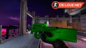 Скачать модель оружия P90 Emerald Glow для КС ГО - Изображение №16