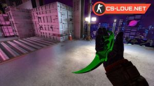Скачать модель ножа Karambit Emerald Glow для КС ГО - Изображение №16