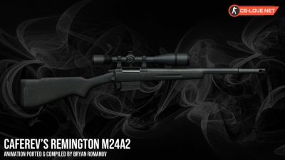 Скачать модель Scout | CafeRev's Remington M24A2 для CS 1.6
