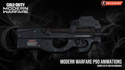 Скачать модель P90 | Modern Warfare Animations для CS 1.6